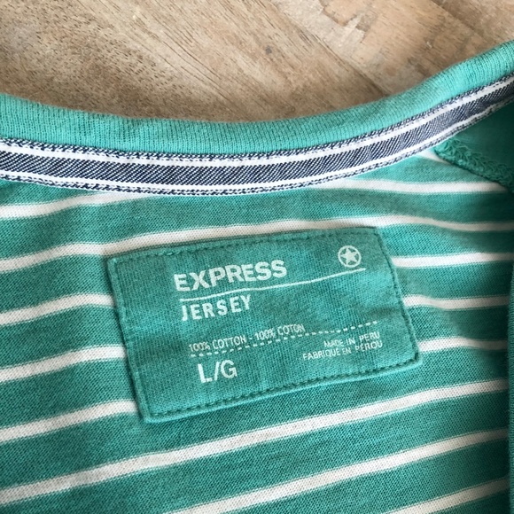 EXPRESS 3/4 Length Sleeve Jersey Style - Picture 4 of 4